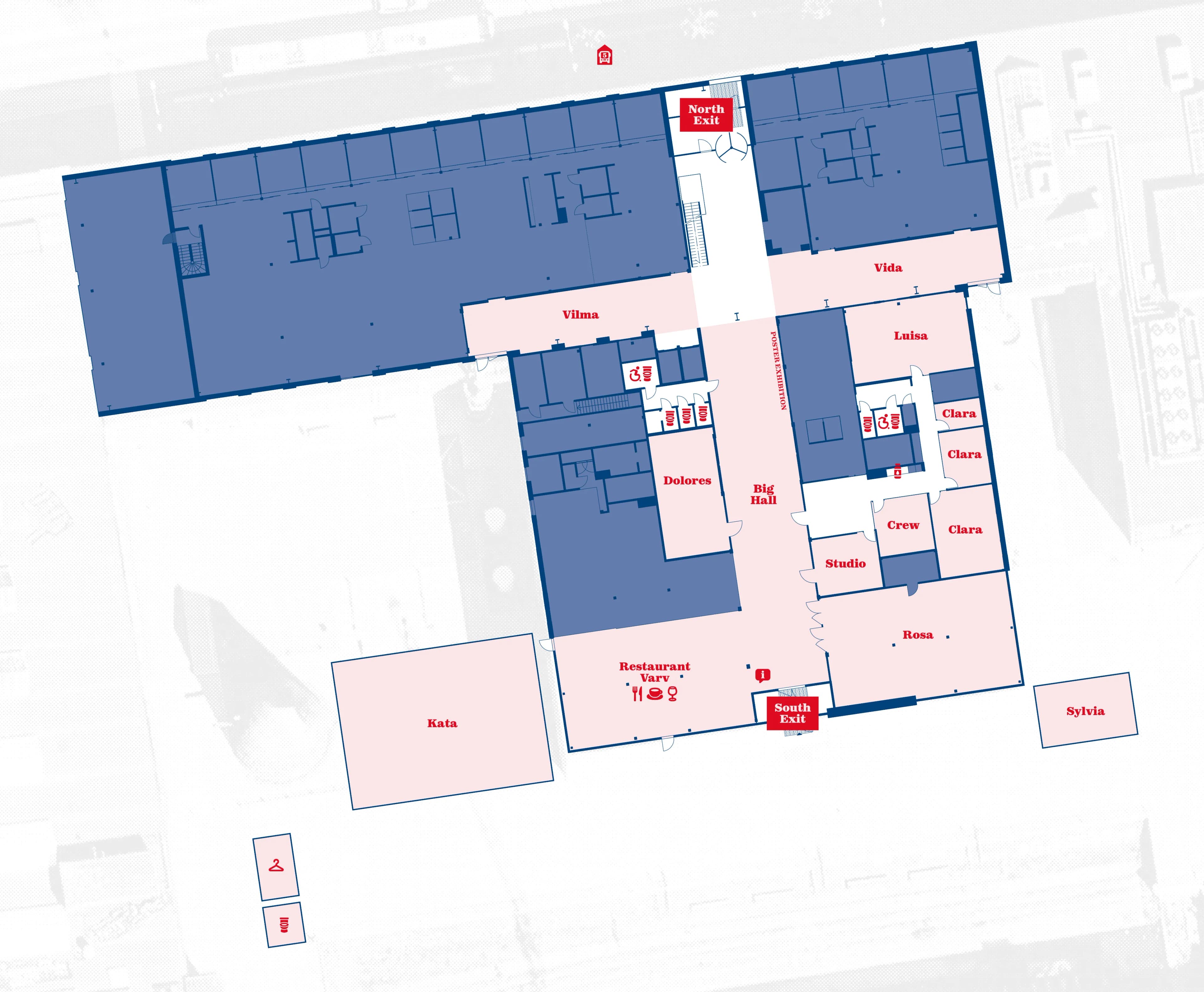 Map of the venue: Media Evolution